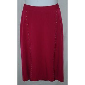 CATHERINES Plus Sz 0X Church Office Elastic Comfort Waist Studded Lined Skirt